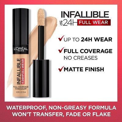 L'Oreal Paris Infallible Full Wear Full Coverage 360 Cashmere 0.33 fl oz - Imperfect Container