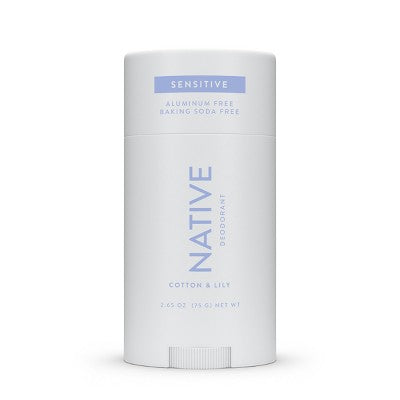 Native Sensitive Solid Deodorant Cotton & Lily  2.65oz - Imperfect Container