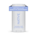Native Sensitive Solid Deodorant Cotton & Lily  2.65oz - Imperfect Container