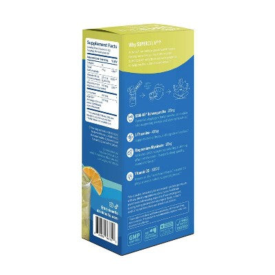 Nello Supercalm Calming Drink Mix Supplement Powder Lemon Lime 10ct - New