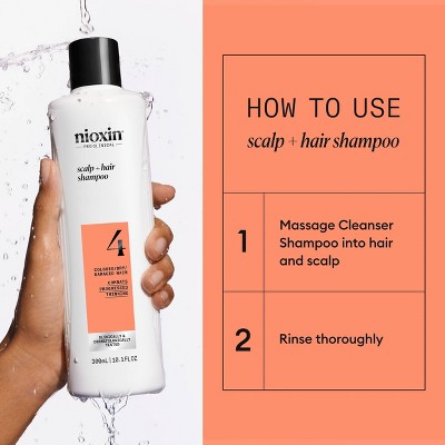 Nioxin System 4 Shampoo Cleanser - 10.1 fl oz