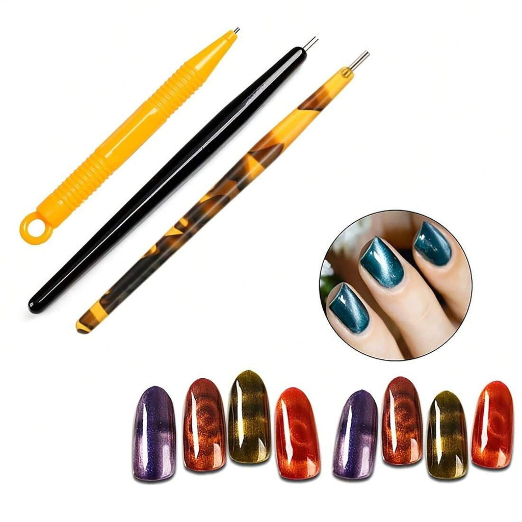 16PCS NAIL ART CAT EYE DESING MAGNET SET #02-3