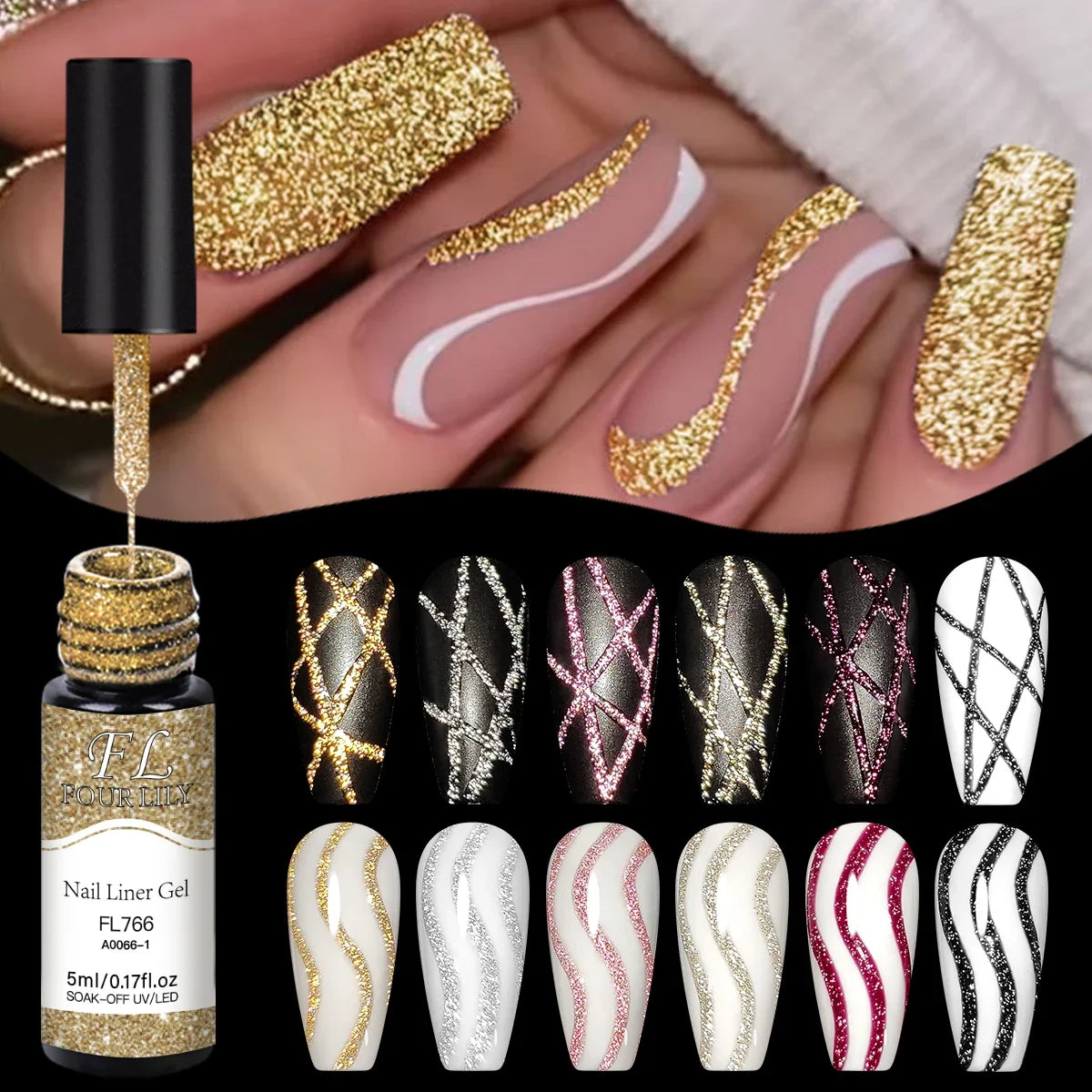 FOUR LILY - Glitter Liner Gel 5ml