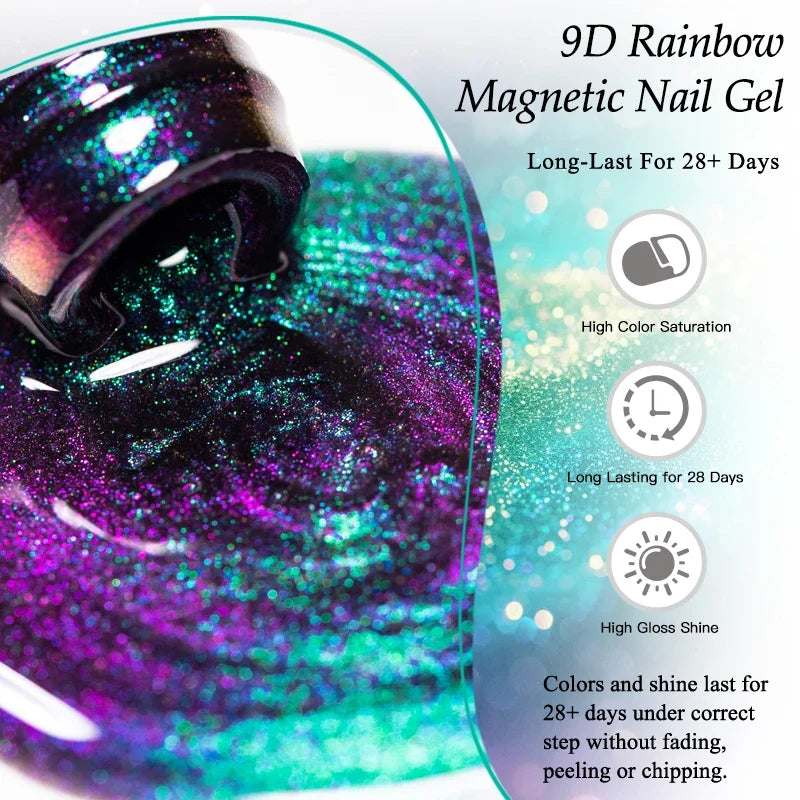 NNL Marketplace - 9D Rainbow Cat Gel Polish