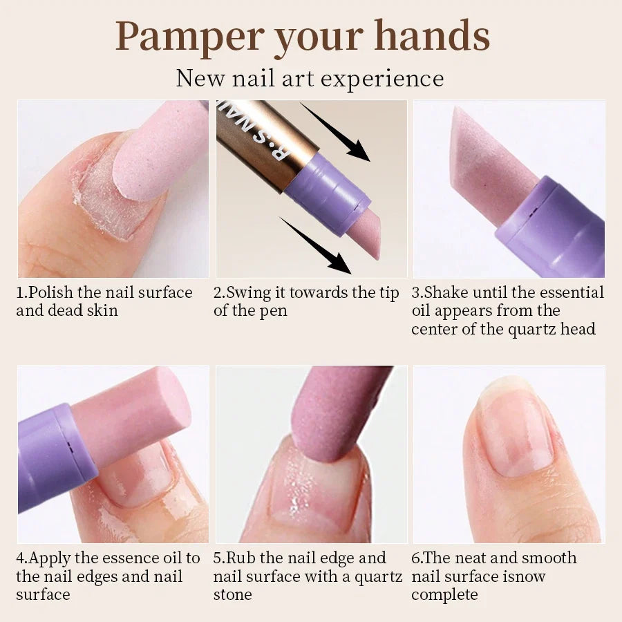 NNL Marketplace - 3-in-1 Cuticle Oil Pen with Ceramic Nail Pusher