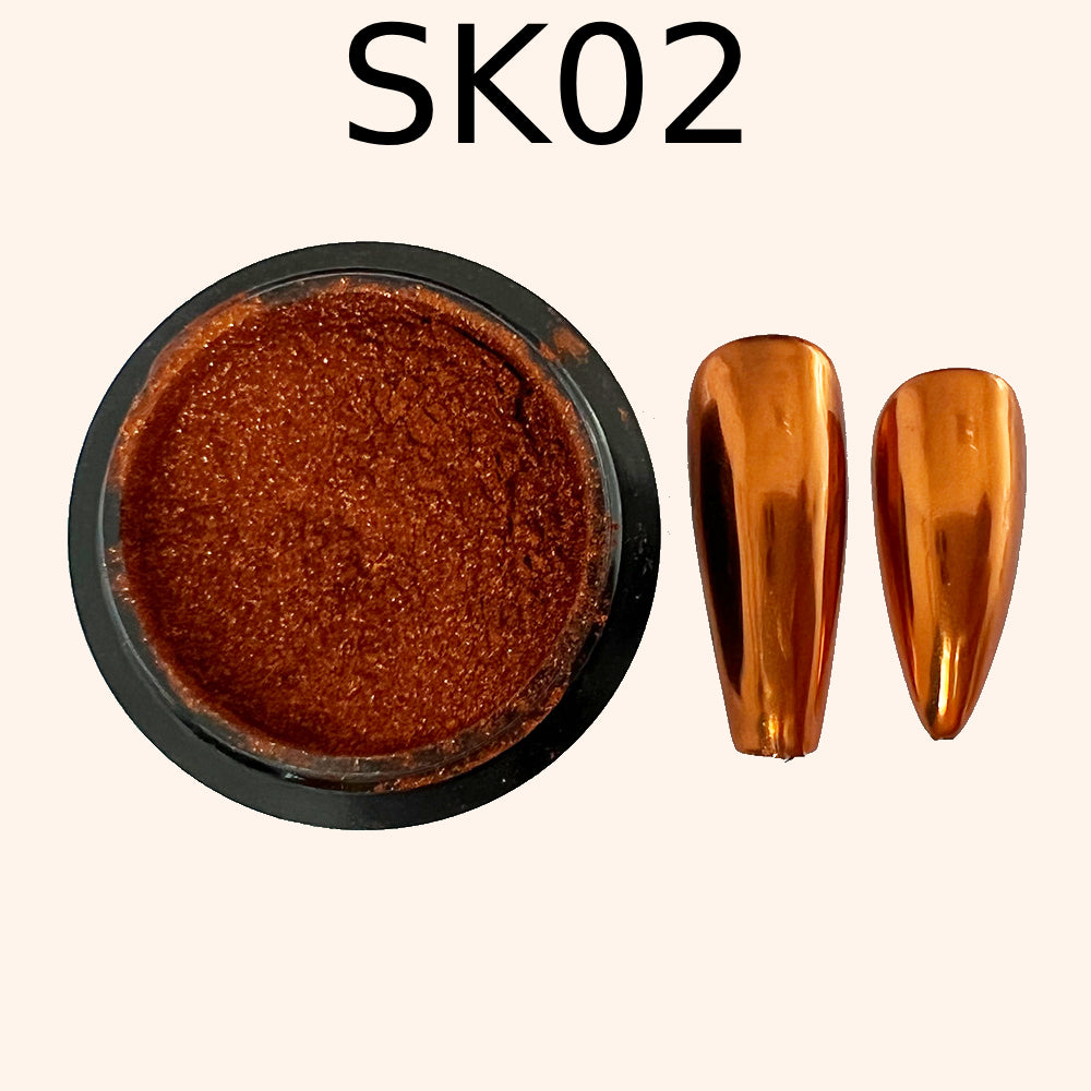 Chrome Mirror Effect Powder Pearl “Kvadrat”-2