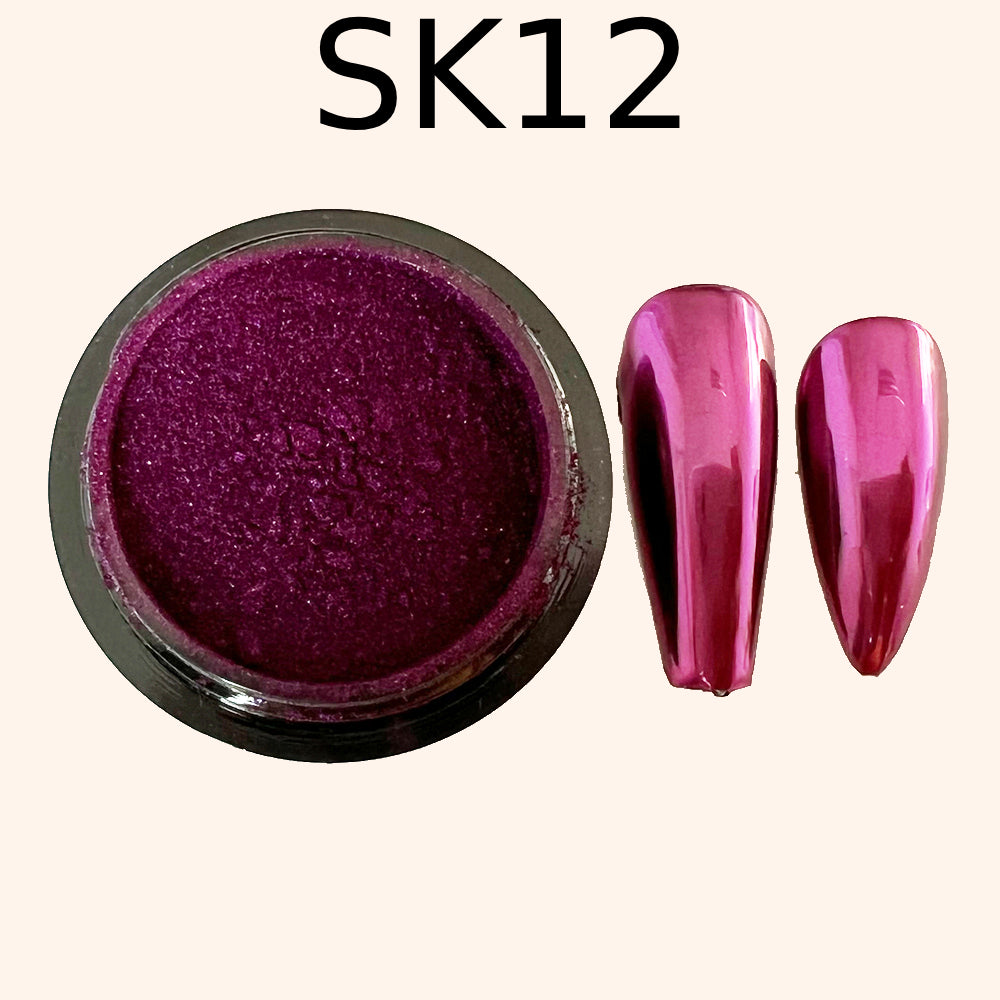 Chrome Mirror Effect Powder Pearl “Kvadrat”-12
