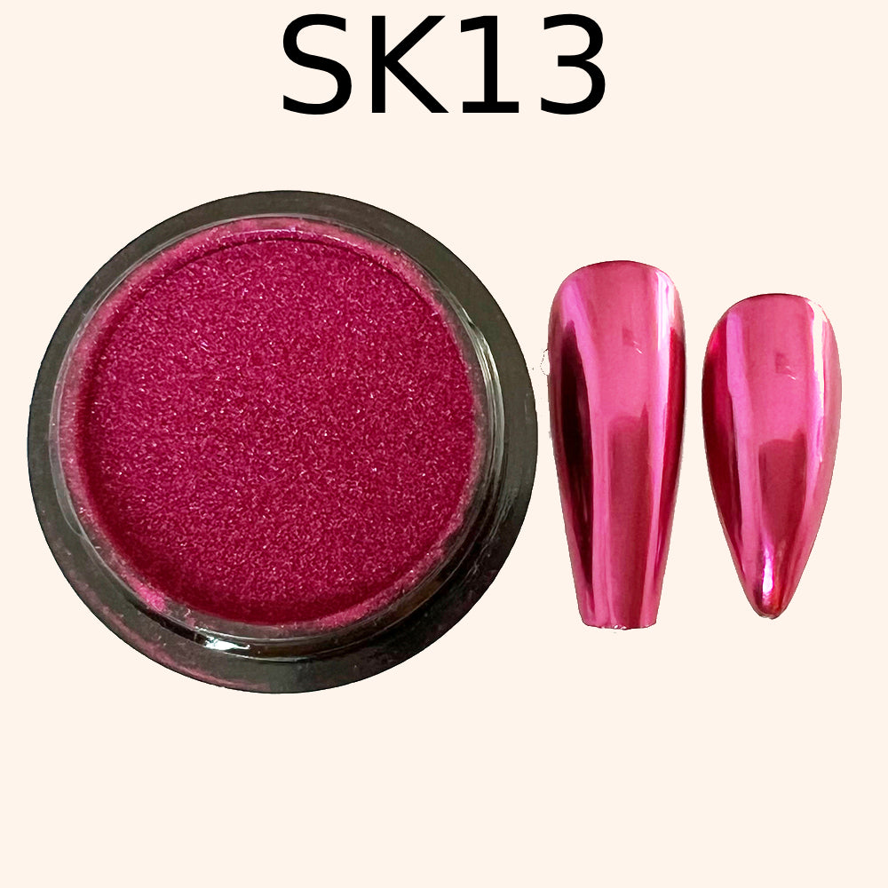 Chrome Mirror Effect Powder Pearl “Kvadrat”-13