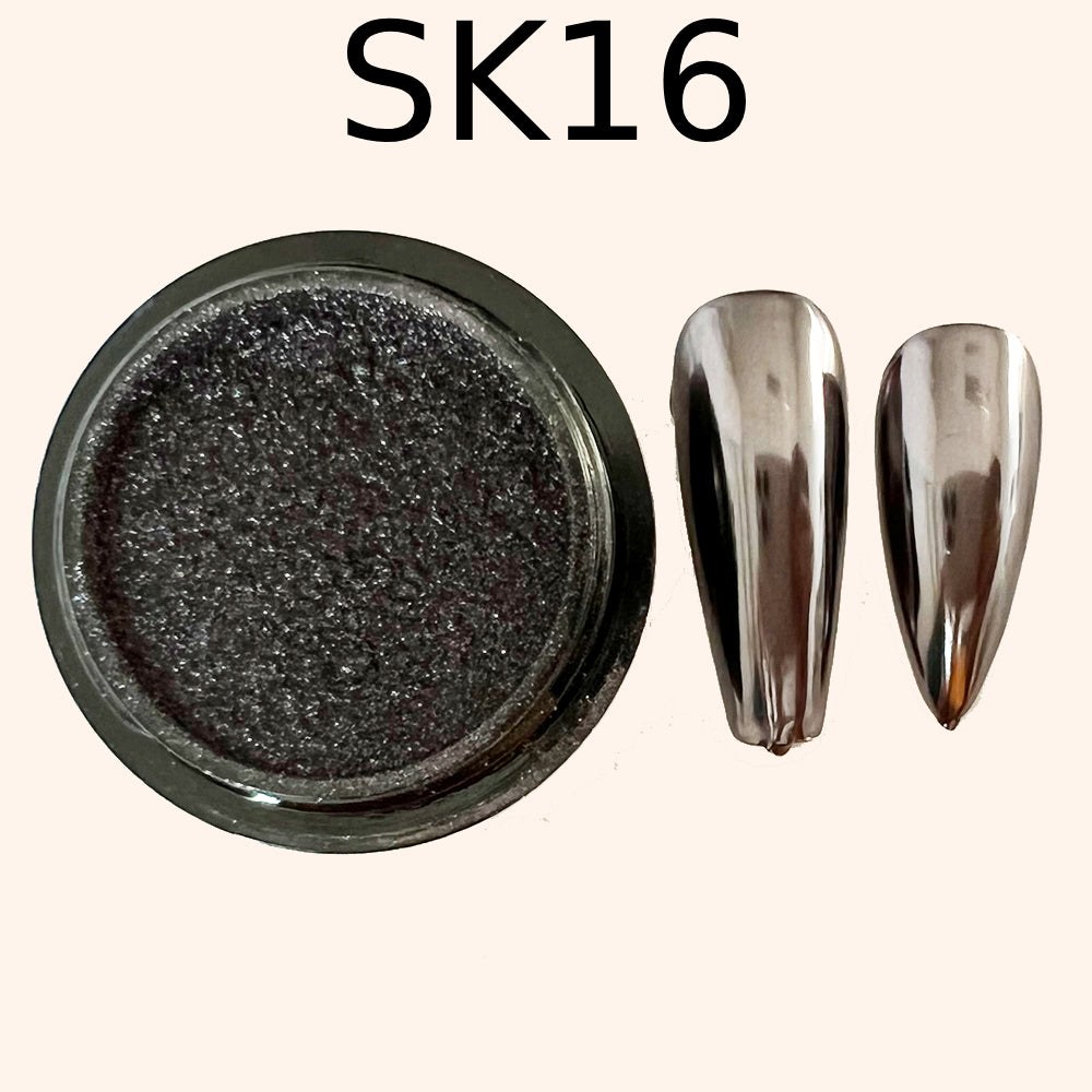 Chrome Mirror Effect Powder Pearl “Kvadrat”-16