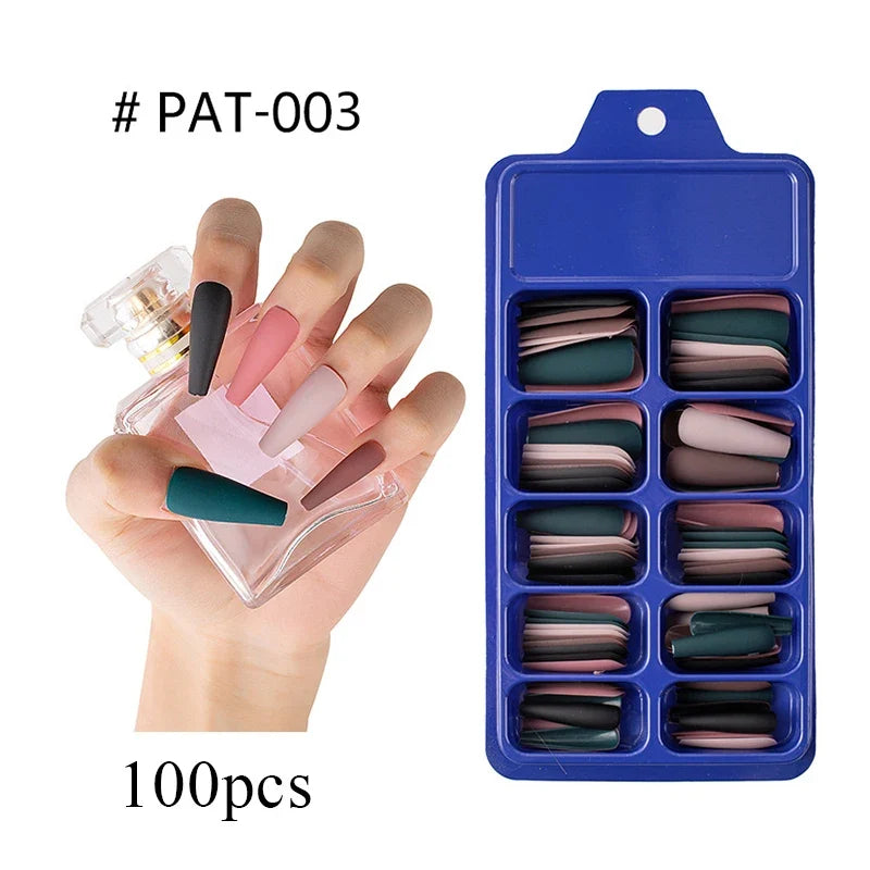 Coffin False Nails-30
