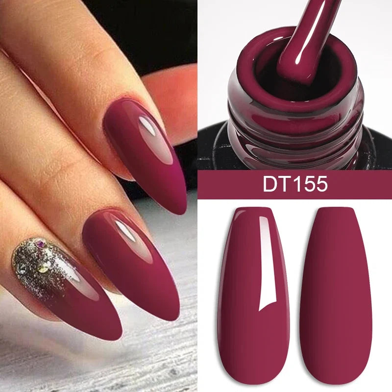 MEET ACROSS - Red Crystal Gel Polish 7ml