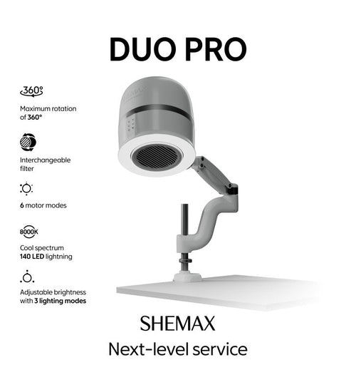 SHEMAX Duo Pro Professional Nail Dust Collector-1