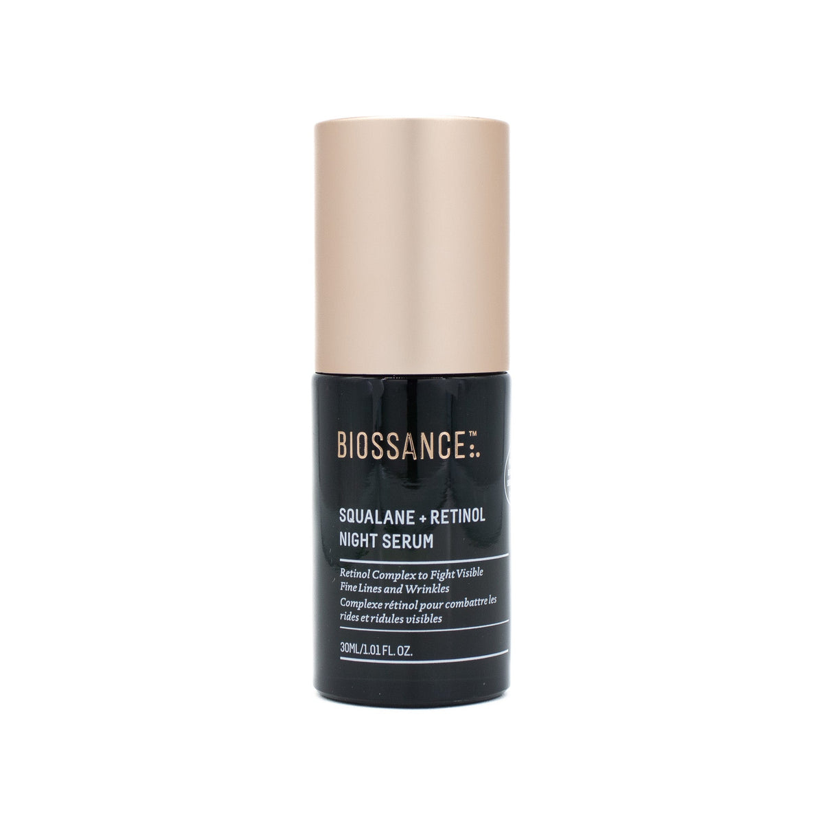 BIOSSANCE Squalane + Retinol Night Serum 1.01oz - Small Amount Missing