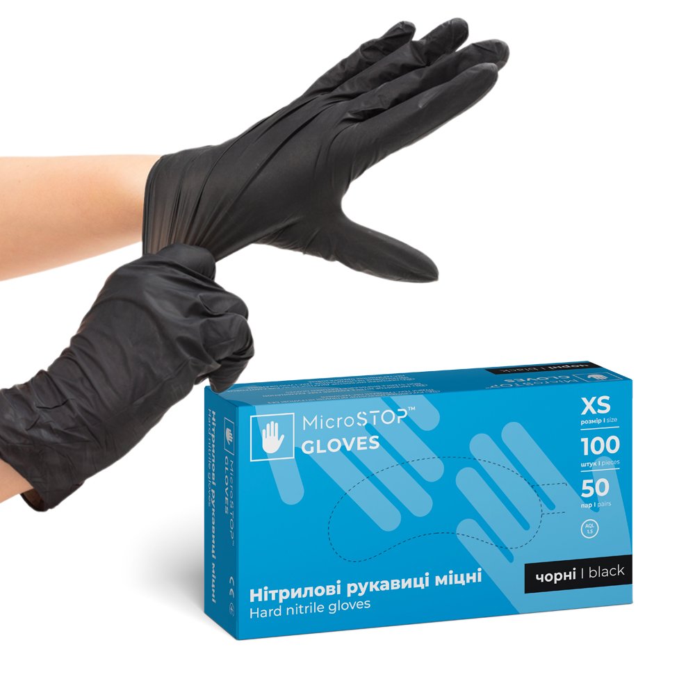 MicroStop nitrile gloves XS size-0