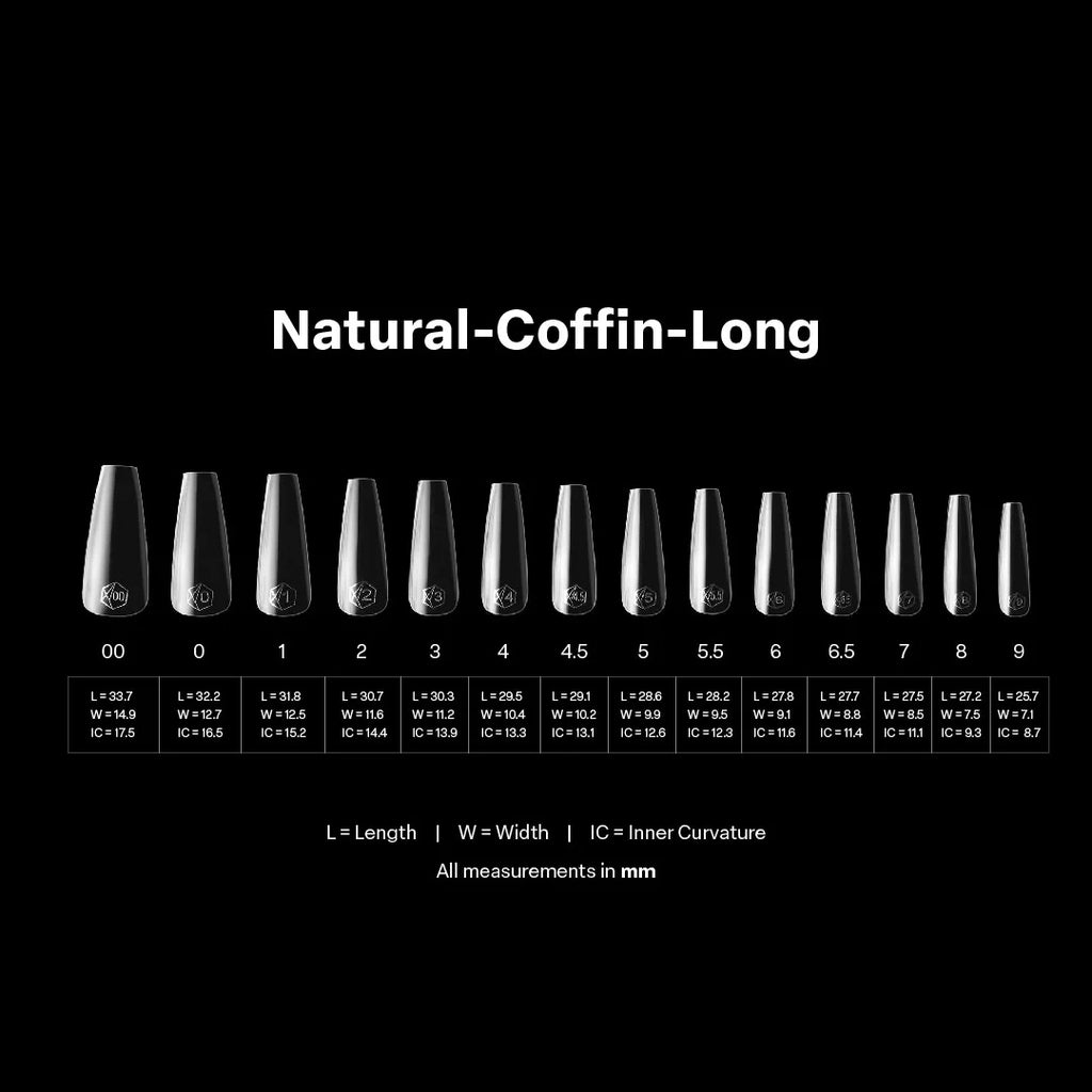 Apres - Gel-X Natural Coffin Long Box of Tips 2.0, 600pcs-4
