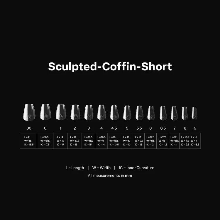 Apres - Gel-X Sculpted Coffin Short Box of Tips 2.0, 600pcs-3