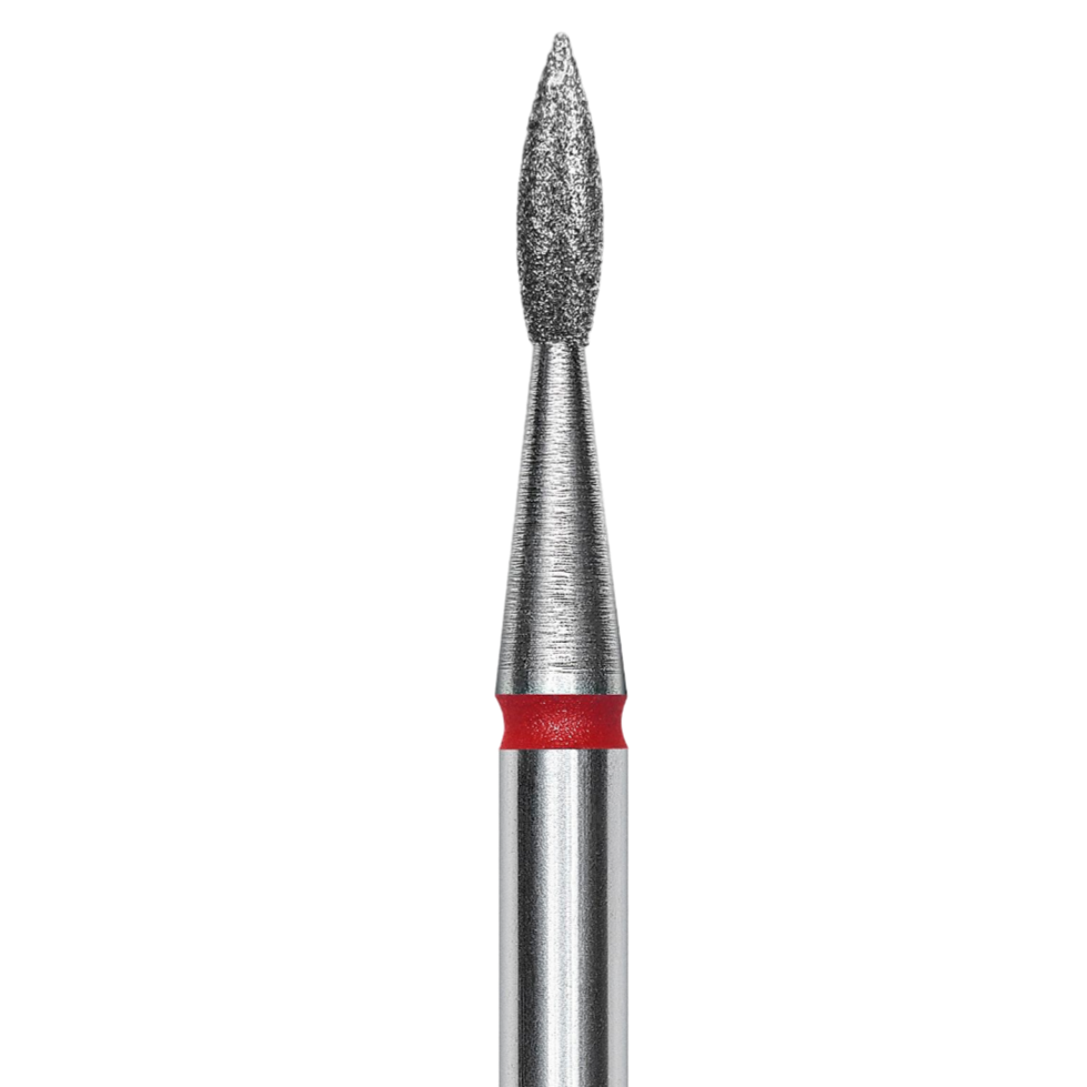 STALEKS - Pointed Flame Drill Bit Red (1.8mm)