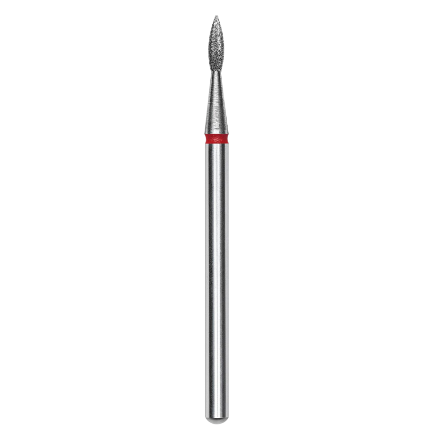 STALEKS - Pointed Flame Drill Bit Red (1.8mm)