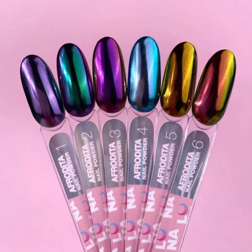 Afrodita Nail Powder Set (6pcs) - LUNA-1