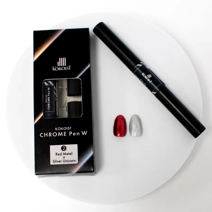 Kokoist - Chrome Pen W 02 Red Metal x Silver Unicorn-1