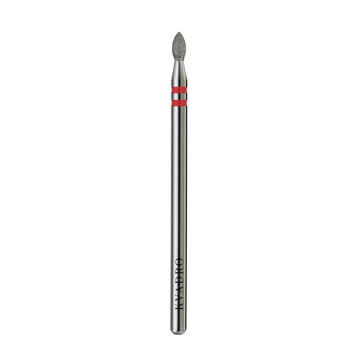 KVADRO Diamond Nail Drill Bit – Bud 0.21 mm – Red (#622)-1