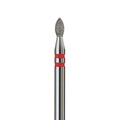 KVADRO Diamond Nail Drill Bit – Bud 0.21 mm – Red (#622)-0