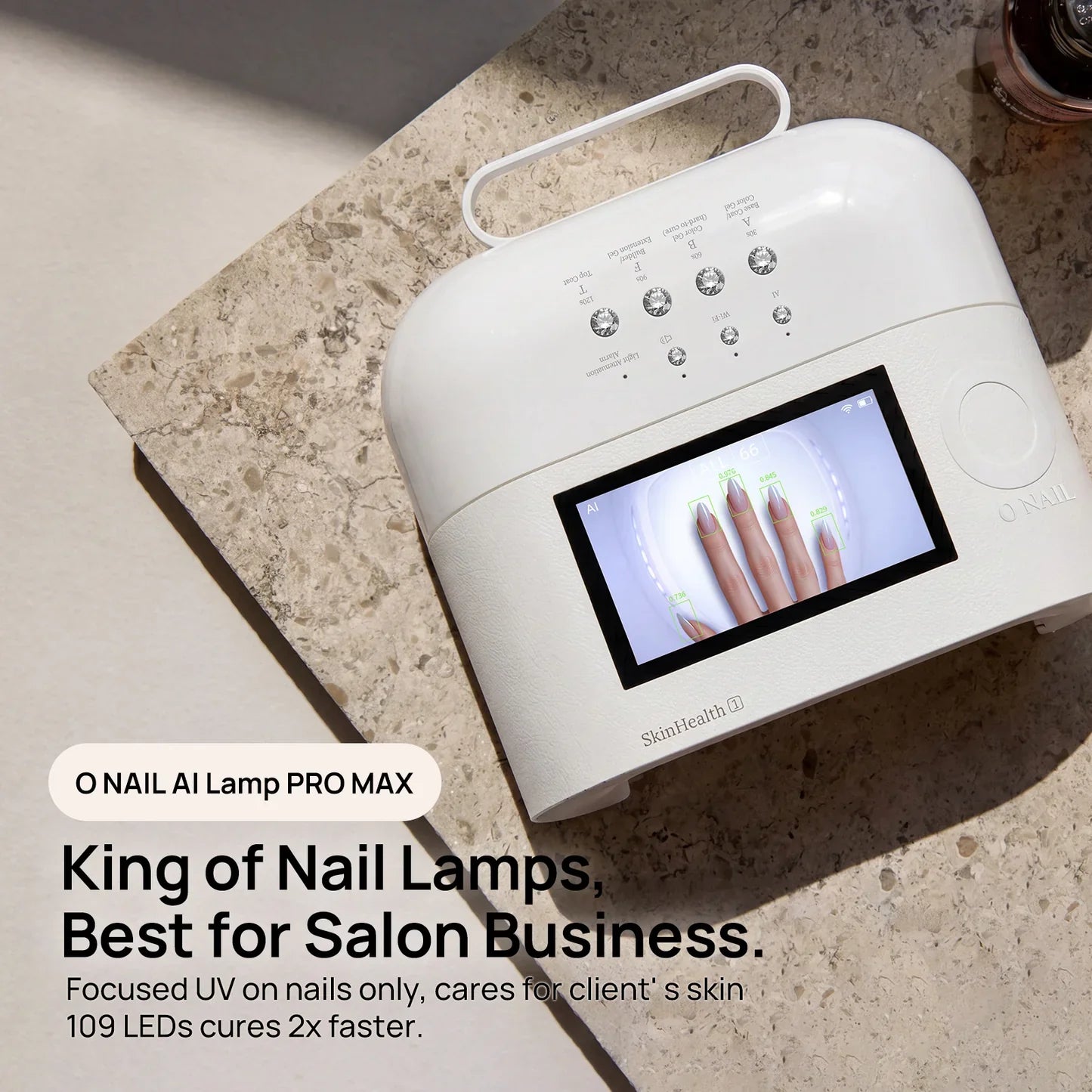 O Nail - AI Nail Lamp & Nail Drill & Dust Collector Bundle White