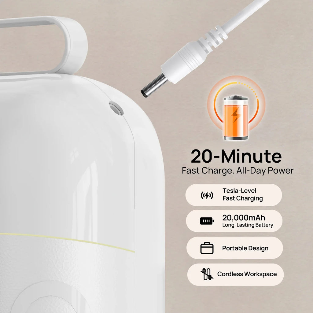 O Nail - AI Nail Lamp & Nail Drill & Dust Collector Bundle White