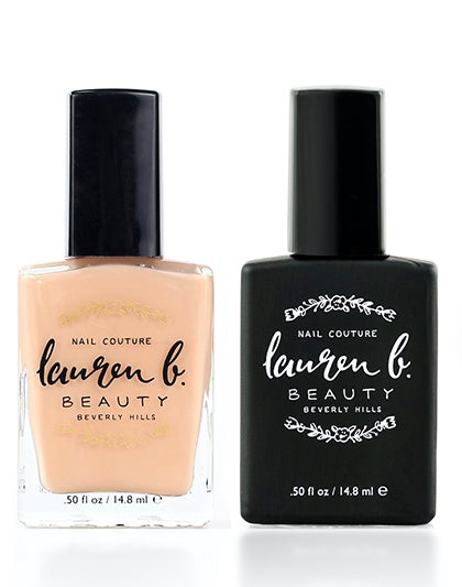 Nail Perfecter + Light Activated Gel-like Top Coat Set  - 7 free + Vegan Nail Polish